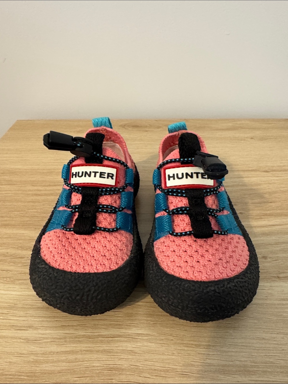 Hunter Toddler Coral Pink and Teal Blue Water Shoes